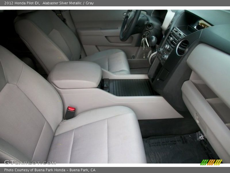 Alabaster Silver Metallic / Gray 2012 Honda Pilot EX