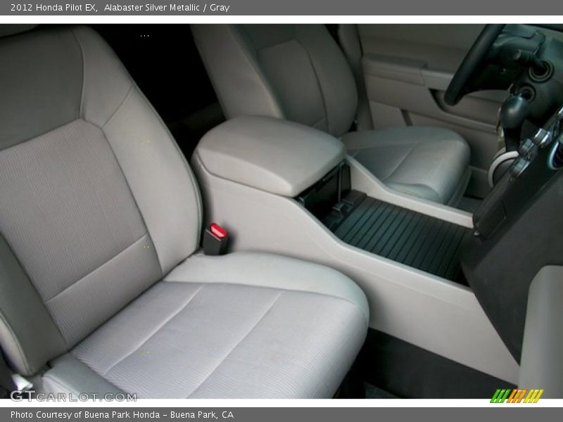 Alabaster Silver Metallic / Gray 2012 Honda Pilot EX