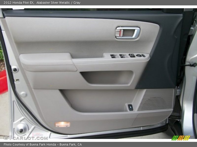 Alabaster Silver Metallic / Gray 2012 Honda Pilot EX