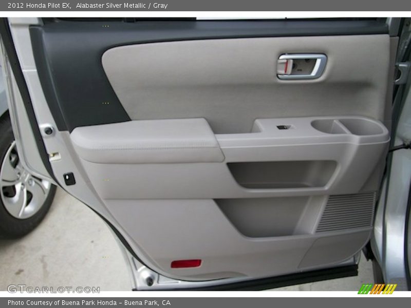 Alabaster Silver Metallic / Gray 2012 Honda Pilot EX