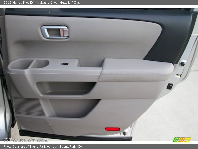 Alabaster Silver Metallic / Gray 2012 Honda Pilot EX
