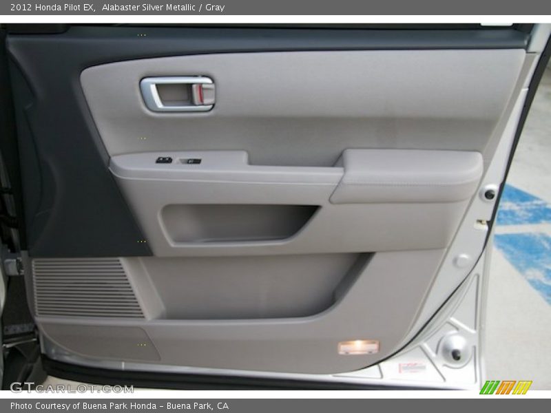 Alabaster Silver Metallic / Gray 2012 Honda Pilot EX