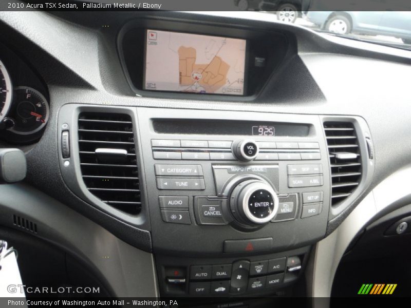 Palladium Metallic / Ebony 2010 Acura TSX Sedan