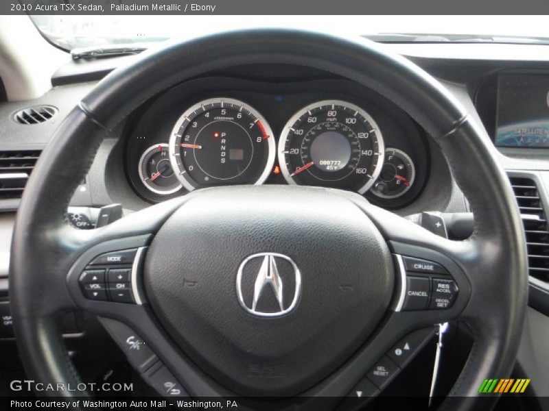 Palladium Metallic / Ebony 2010 Acura TSX Sedan