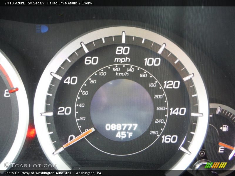 Palladium Metallic / Ebony 2010 Acura TSX Sedan