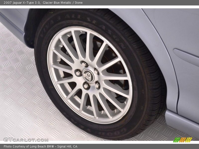 Glacier Blue Metallic / Stone 2007 Jaguar X-Type 3.0