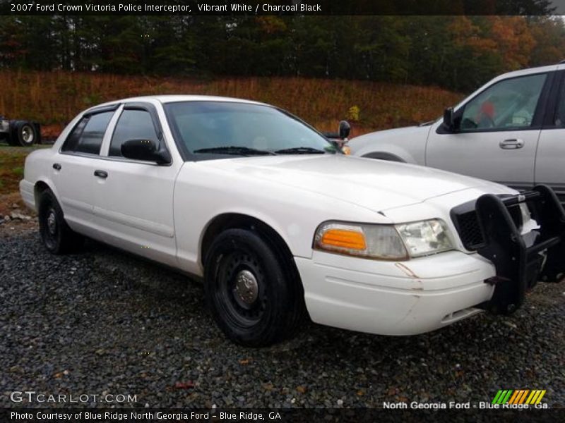 Vibrant White / Charcoal Black 2007 Ford Crown Victoria Police Interceptor