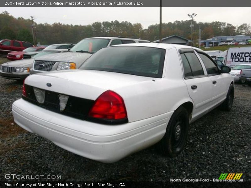 Vibrant White / Charcoal Black 2007 Ford Crown Victoria Police Interceptor