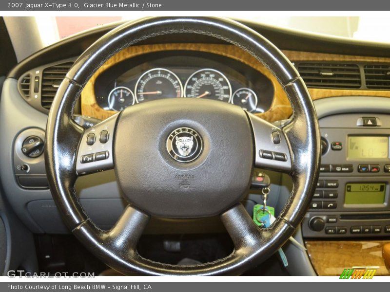 Glacier Blue Metallic / Stone 2007 Jaguar X-Type 3.0