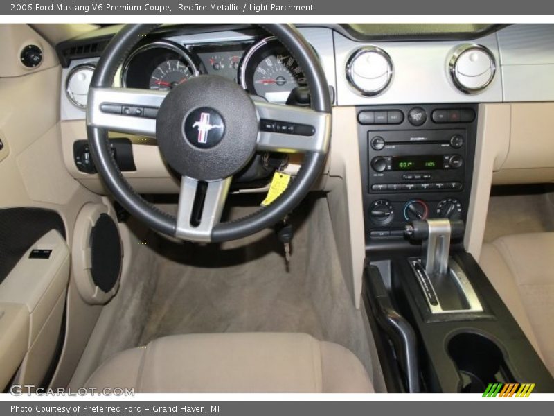 Redfire Metallic / Light Parchment 2006 Ford Mustang V6 Premium Coupe