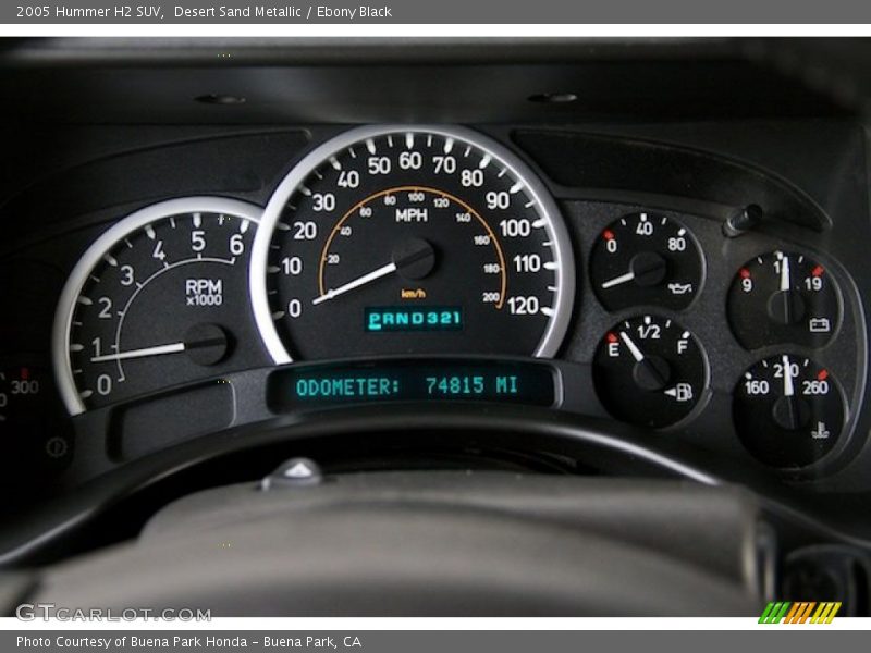 Desert Sand Metallic / Ebony Black 2005 Hummer H2 SUV