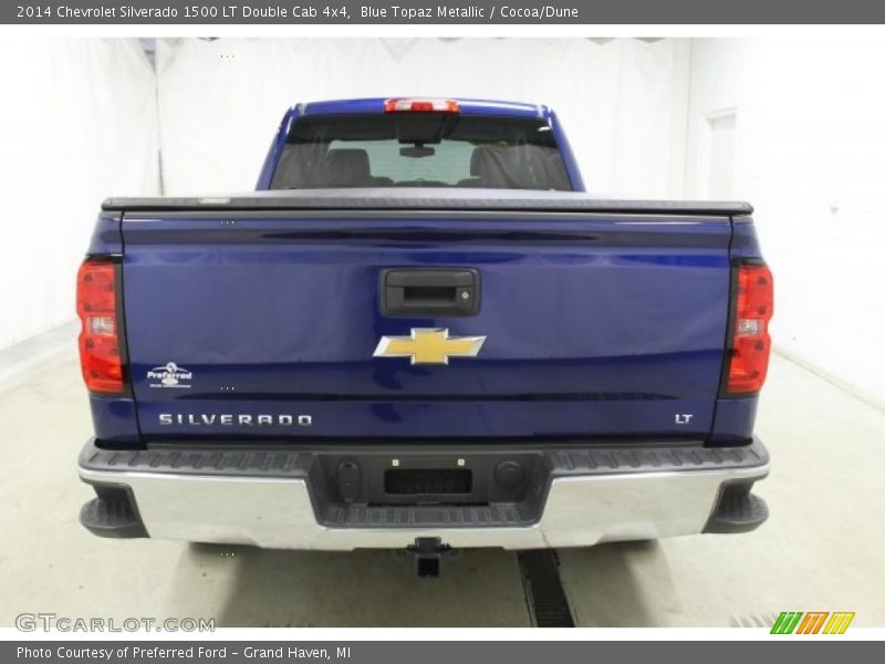 Blue Topaz Metallic / Cocoa/Dune 2014 Chevrolet Silverado 1500 LT Double Cab 4x4