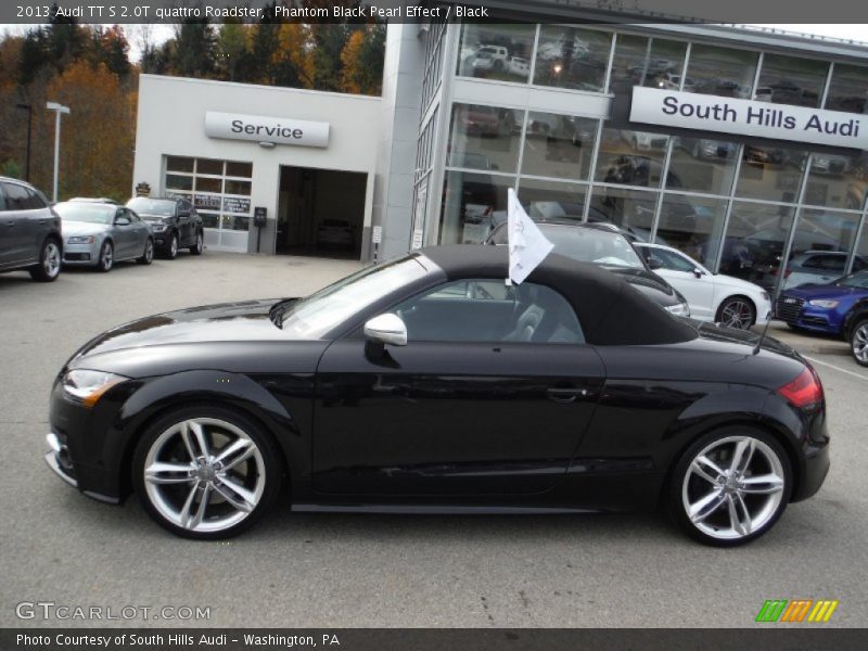 Phantom Black Pearl Effect / Black 2013 Audi TT S 2.0T quattro Roadster