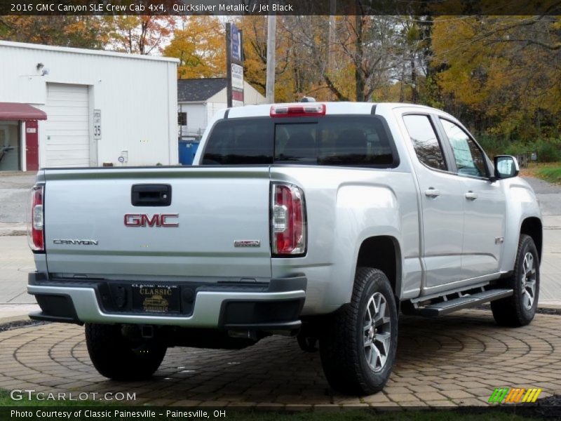 Quicksilver Metallic / Jet Black 2016 GMC Canyon SLE Crew Cab 4x4