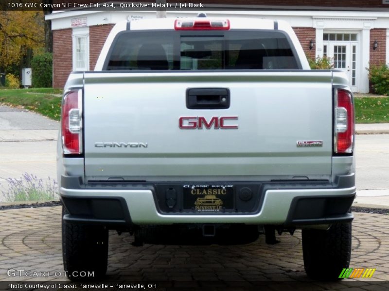 Quicksilver Metallic / Jet Black 2016 GMC Canyon SLE Crew Cab 4x4