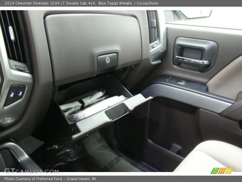 Blue Topaz Metallic / Cocoa/Dune 2014 Chevrolet Silverado 1500 LT Double Cab 4x4