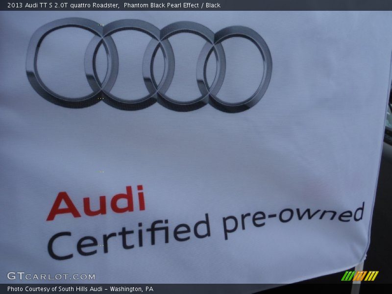Phantom Black Pearl Effect / Black 2013 Audi TT S 2.0T quattro Roadster