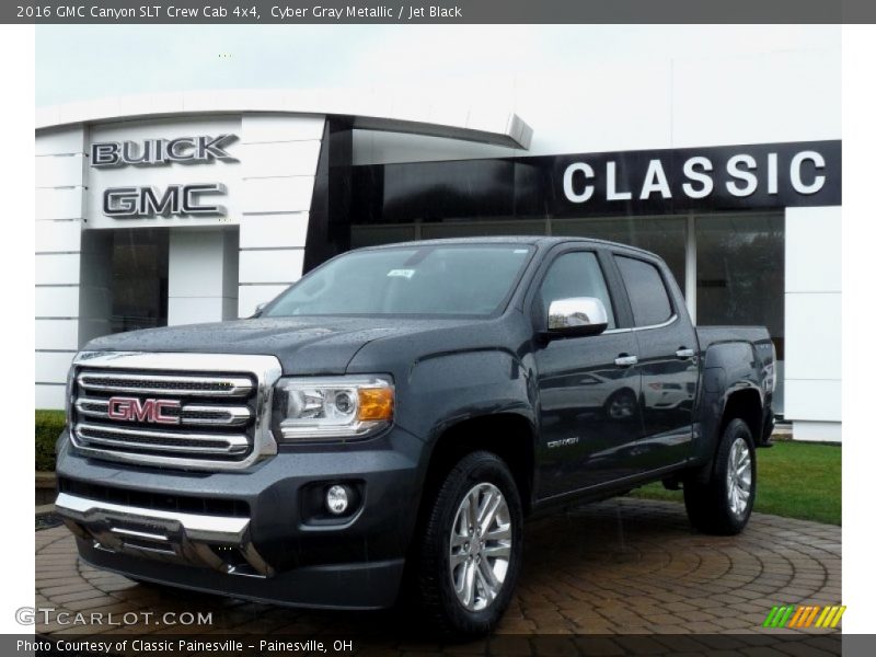 Cyber Gray Metallic / Jet Black 2016 GMC Canyon SLT Crew Cab 4x4