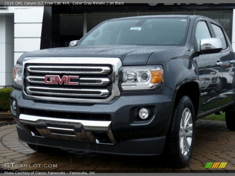 Cyber Gray Metallic / Jet Black 2016 GMC Canyon SLT Crew Cab 4x4