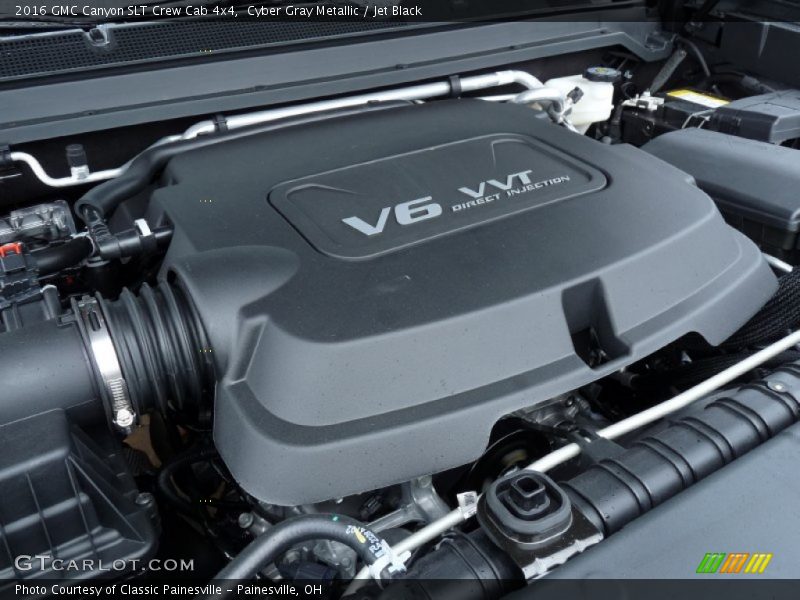 Cyber Gray Metallic / Jet Black 2016 GMC Canyon SLT Crew Cab 4x4