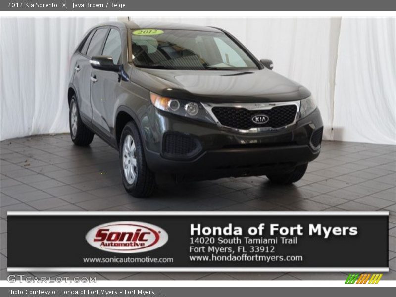 Java Brown / Beige 2012 Kia Sorento LX