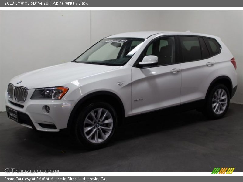 Alpine White / Black 2013 BMW X3 xDrive 28i