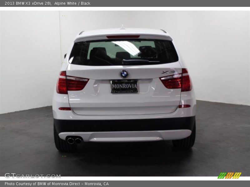 Alpine White / Black 2013 BMW X3 xDrive 28i