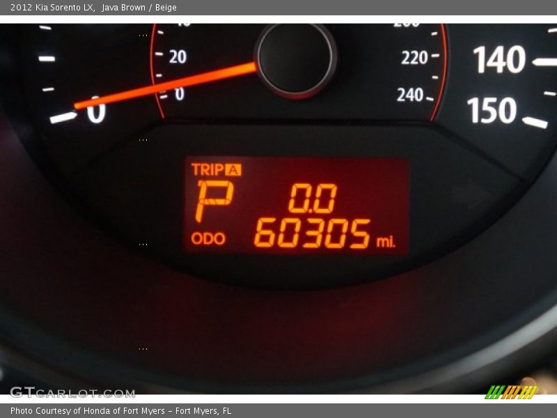 Java Brown / Beige 2012 Kia Sorento LX
