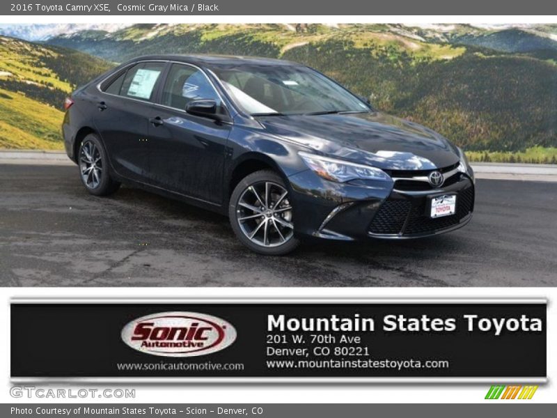 Cosmic Gray Mica / Black 2016 Toyota Camry XSE
