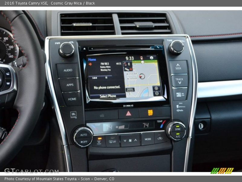 Cosmic Gray Mica / Black 2016 Toyota Camry XSE