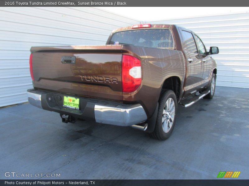 Sunset Bronze Mica / Black 2016 Toyota Tundra Limited CrewMax