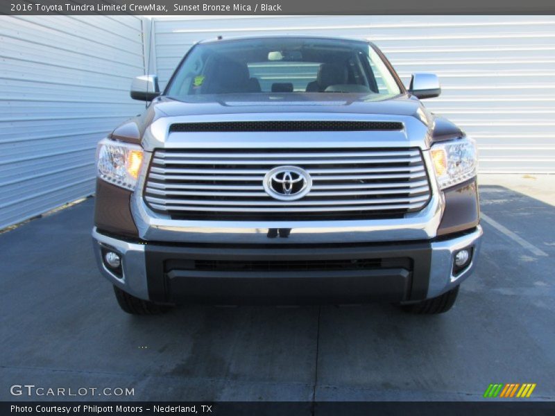 Sunset Bronze Mica / Black 2016 Toyota Tundra Limited CrewMax