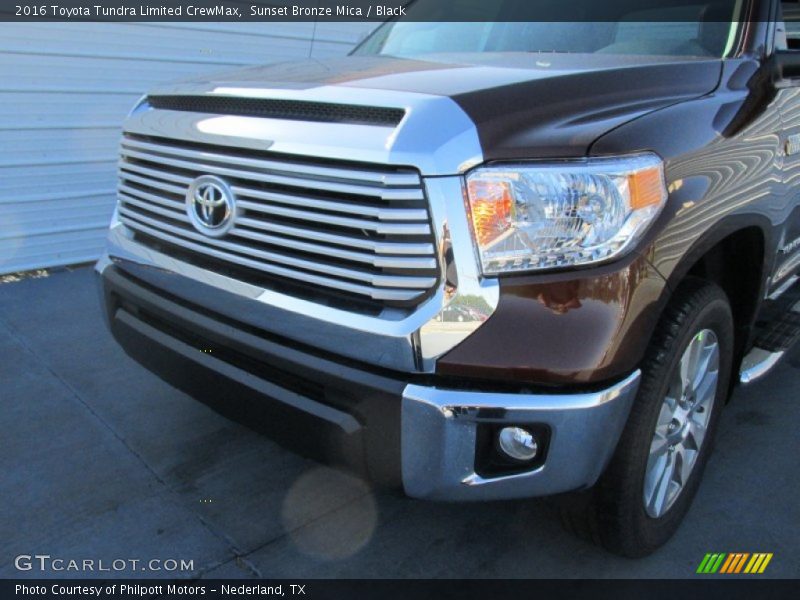Sunset Bronze Mica / Black 2016 Toyota Tundra Limited CrewMax