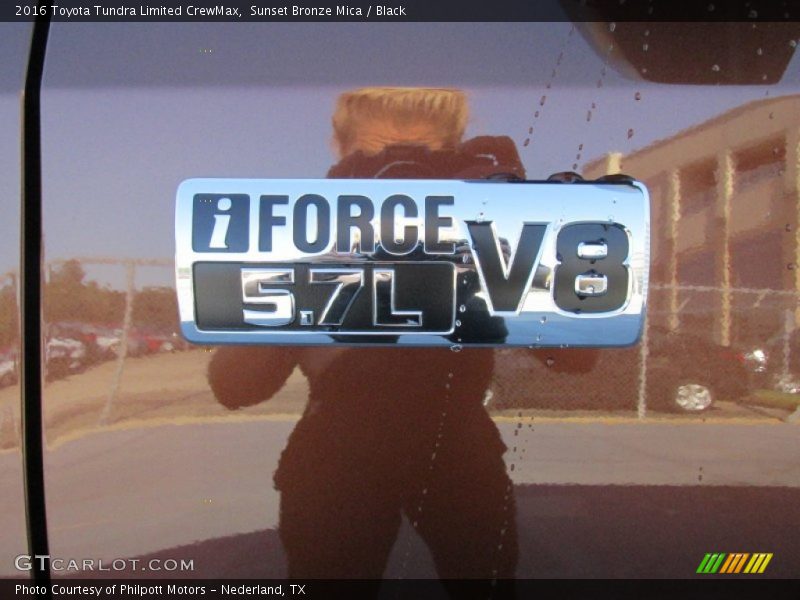 Sunset Bronze Mica / Black 2016 Toyota Tundra Limited CrewMax