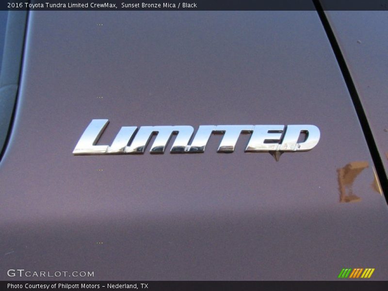 Sunset Bronze Mica / Black 2016 Toyota Tundra Limited CrewMax