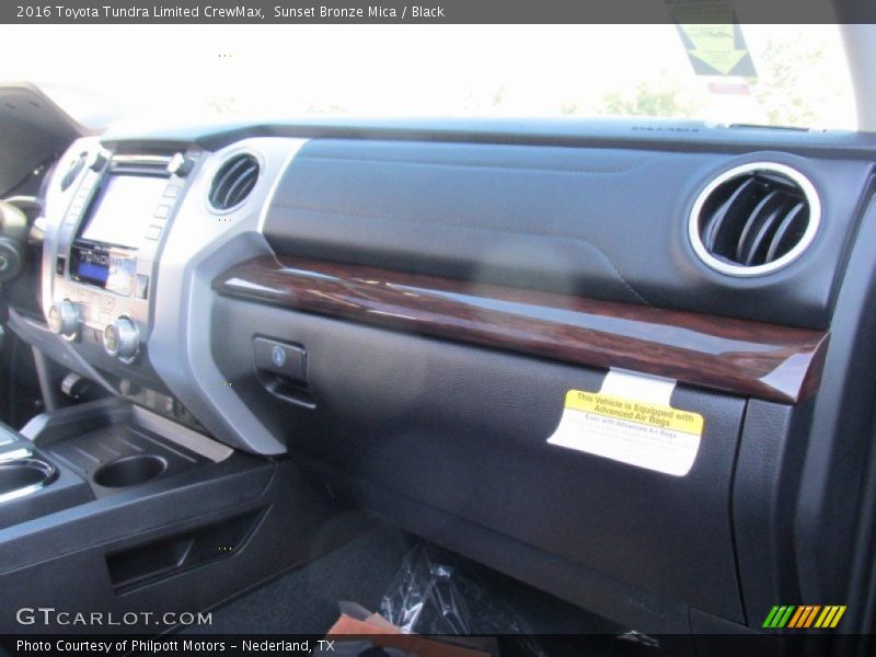 Sunset Bronze Mica / Black 2016 Toyota Tundra Limited CrewMax