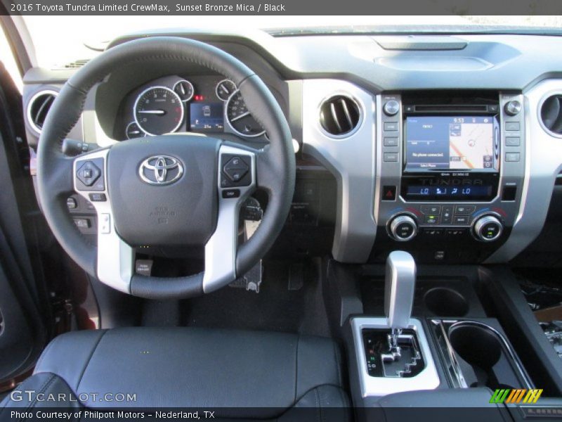 Sunset Bronze Mica / Black 2016 Toyota Tundra Limited CrewMax