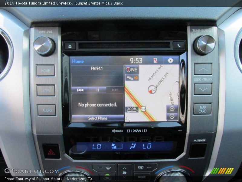 Sunset Bronze Mica / Black 2016 Toyota Tundra Limited CrewMax