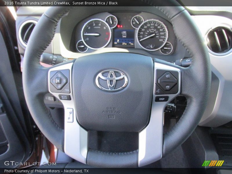 Sunset Bronze Mica / Black 2016 Toyota Tundra Limited CrewMax