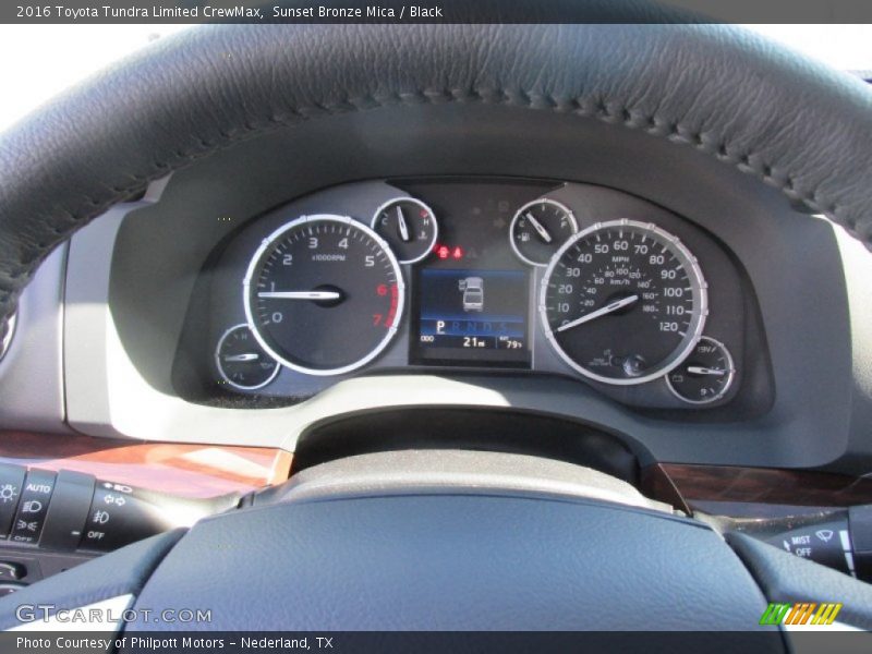 Sunset Bronze Mica / Black 2016 Toyota Tundra Limited CrewMax