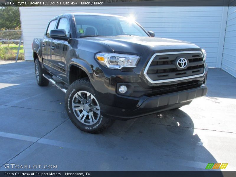 Black / Black 2016 Toyota Tacoma TSS Double Cab 4x4