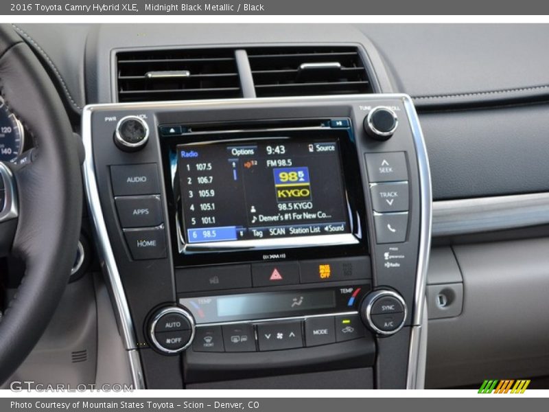 Controls of 2016 Camry Hybrid XLE