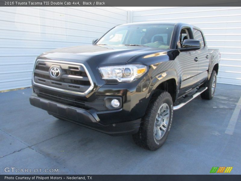 Black / Black 2016 Toyota Tacoma TSS Double Cab 4x4