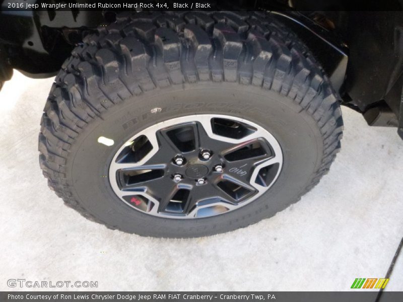 Black / Black 2016 Jeep Wrangler Unlimited Rubicon Hard Rock 4x4