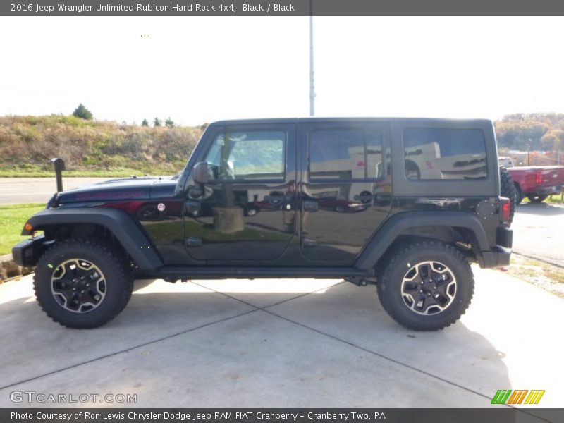 Black / Black 2016 Jeep Wrangler Unlimited Rubicon Hard Rock 4x4
