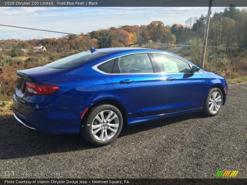 Vivid Blue Pearl / Black 2016 Chrysler 200 Limited