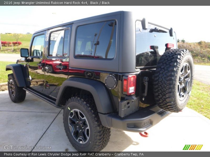 Black / Black 2016 Jeep Wrangler Unlimited Rubicon Hard Rock 4x4