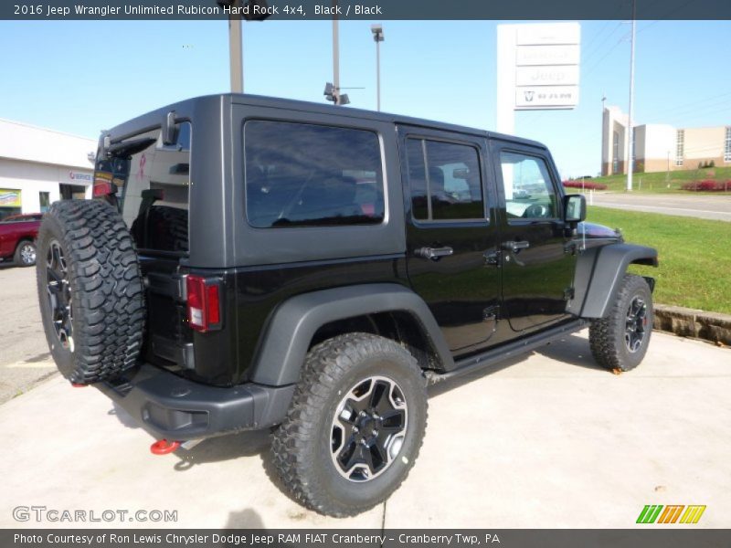 Black / Black 2016 Jeep Wrangler Unlimited Rubicon Hard Rock 4x4