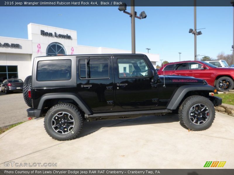 Black / Black 2016 Jeep Wrangler Unlimited Rubicon Hard Rock 4x4