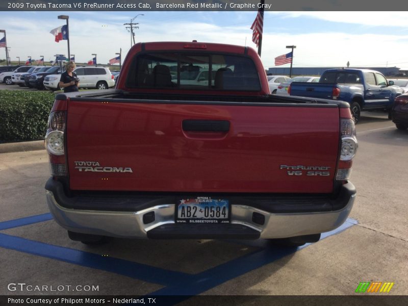 Barcelona Red Metallic / Graphite Gray 2009 Toyota Tacoma V6 PreRunner Access Cab